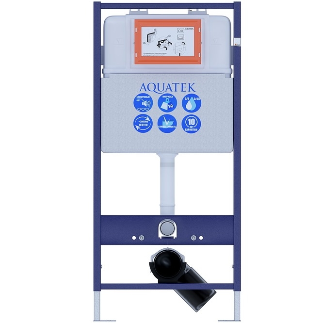 Инсталляция Aquatek Standart INS-0000001 для унитаза без клавиши смыва 113*51 см